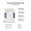 Contour Lado Modern Black & White Resin Inlay Picture Frames