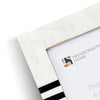 Contour Lado Modern Black & White Resin Inlay Picture Frames