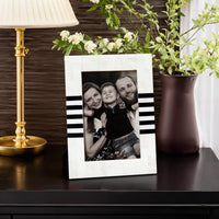Contour Lado Modern Black & White Resin Inlay Picture Frames