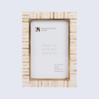 Photo Frame Halo Keys Collection Bone Inlay & Resin Multi-Color – 4x6, 5x7 & 8x10"