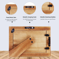 Halo Gondola Blue White Resin & Brass Inlay Picture Frames