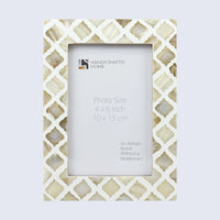 Picture Frame Moor Earth Pattern Collection Mother of Pearl Resin Inlay Multi Color in 3 sizes