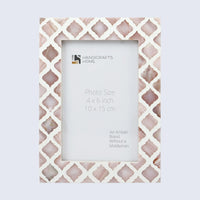 Picture Frame Moor Fire Pattern Collection Mother of Pearl Resin Inlay Multi Color in 3 sizes