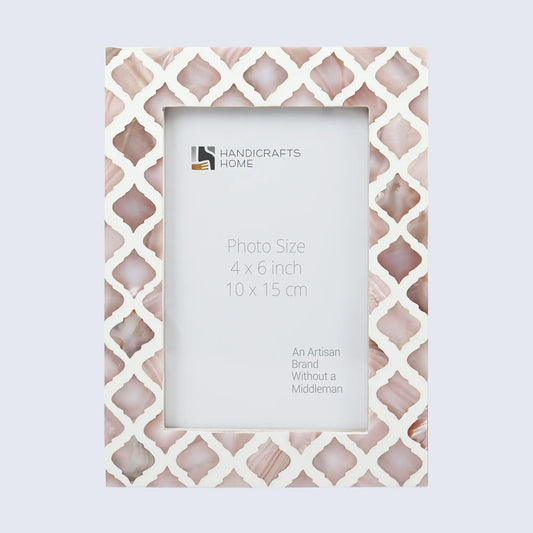 Picture Frame Moor Fire Pattern Collection Mother of Pearl Resin Inlay Multi Color in 3 sizes