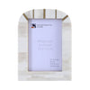 Picture Frame Palace Vista Collection Bone Inlay Brass White 4x6"