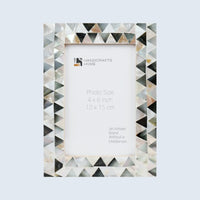 Picture Frames Pearlescent Abyss Collection Mother of Pearl White 3 Sizes