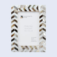 Picture Frames Pearlescent Chase Collection Mother of Pearl White 3 Sizes