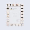 Picture Frames Pearlescent Fossil Collection Mother of Pearl Resin White 3 Sizes