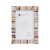 Picture Frames Pearlescent Hologram Collection Bone Inlay White 3 Sizes