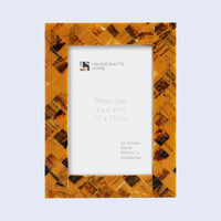 Picture Frames Pearlescent Honey Collection Resin Inlay Yellow Black 3 Sizes
