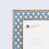 Rhythm Diamond Picture Frame Blue Resin Inlay 4x6 5x7 8x10