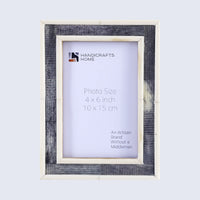 Picture Frames Sea Siren Raidne Collection Bone Inlay Grey White 4x6 5x7"