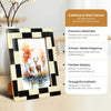 Picture Frame Silhouette Shuffled Collection Bone Inlay Multi-Color – 4x6, 5x7