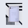 Silhouette Shaped Black & White Resin Picture Frames 4x6 5x7