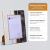 Black White Resin Brass Inlay Picture Frame Tabletop 4x6 5x7