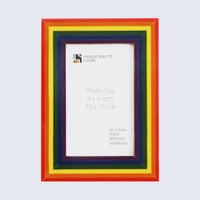 Picture Frame Spectrum Pride Collection Resin Inlay Multi-Color – 4x6, 5x7 & 8x10