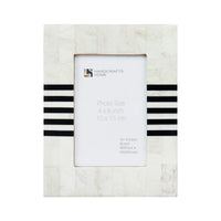 Contour Lado Modern Black & White Resin Inlay Picture Frames