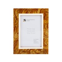 Picture Frame Marbel Collection Resin Inlay Gold – 4x6"
