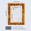 Picture Frame Marbel Collection Resin Inlay Gold – 4x6"
