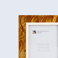 Picture Frame Marbel Collection Resin Inlay Gold – 4x6"