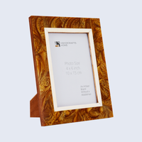 Picture Frame Marbel Collection Resin Inlay Gold – 4x6"