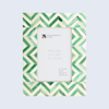 Picture Frame Zigzag Herringbone Collection Bone Inlay Green & White – 4x6"