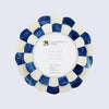 Picture Frame Set of 5 Scalloped Pattern Collection Bone Inlay – Blue & White