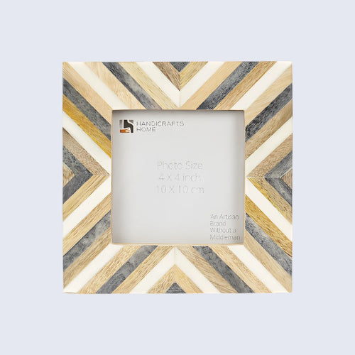 Baby Picture Frames Hypno Daze Collection Wood & Resin Inlay - 4" x 4"