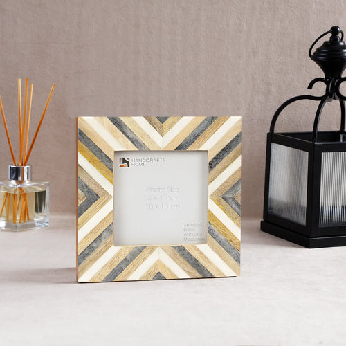 Baby Picture Frames Hypno Daze Collection Wood & Resin Inlay - 4" x 4"