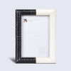 Black White Resin Hand Carved Ridge Picture Frame 4x6 5x7
