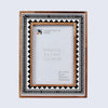 Picture Frame Geometric Collection Wood & Resin Inlay Black & White – 4x6 & 5x7"