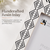 Black White Resin Inlay Diamond Arts Picture Frame 4x6 5x7