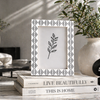 Black White Resin Inlay Diamond Arts Picture Frame 4x6 5x7