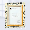 Picture Frames Abstract Ink Art Collection Resin Inlay - Ivory, 4x6 & 5x7