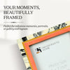 Picture Frames Abstract Ink Art Collection Resin Inlay - Peach, 4x6 & 5x7