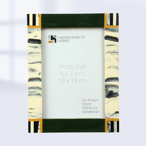 Picture Frame Abstract Ink Collection Resin Inlay Sea Green – 4x6 & 5x7"