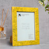 Picture Frames Handmade Yellow Collection Resin Inlay Yellow 5x7"