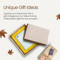 Picture Frames Handmade Yellow Collection Resin Inlay Yellow 5x7"