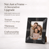 Shagrin Black Horn Inlay Picture Photo Frame 4x6 & 5x7