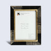 Picture Frame Shagrin Collection Brass & Horn Inlay Brown – 2 Sizes