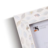 Picture Frames Avant Floral Collection Mother of Pearl Resin Inlay White 5x7"
