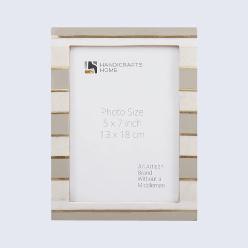 Picture Frame Contour Darado Collection Resin Inlay & Brass Gold –3 sizes