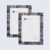 Picture Frame Classic Pattern Collection Bone Inlay Grey – 3 Sizes (Pack of 2)