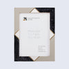 Picture Frame Menton Grey Pattern Collection Brass & Resin Inlay Grey – 3 Sizes (Pack of 2)