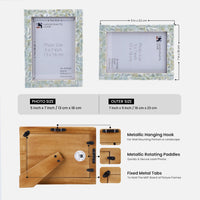 Mother of Pearl Inlay Picture Frame Green 4x6 5x7 8x10