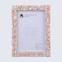 Mother of Pearl Inlay Picture Frame Pink 4x6 5x7 8x10