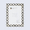 Picture Frame Moroccan Pattern Collection Bone & Resin Inlay Black White - 3 Sizes