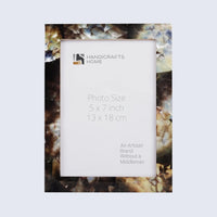 Picture Frame Rare Earth Infinity Collection Resin Inlay Multi – 3 Sizes
