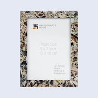 Picture Frame Rare Earth Corsica Pattern Collection Resin Inlay Multi – 3 Sizes