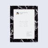 Picture Frame Rare Earth Marble Collection Resin Inlay Black – 3 Sizes